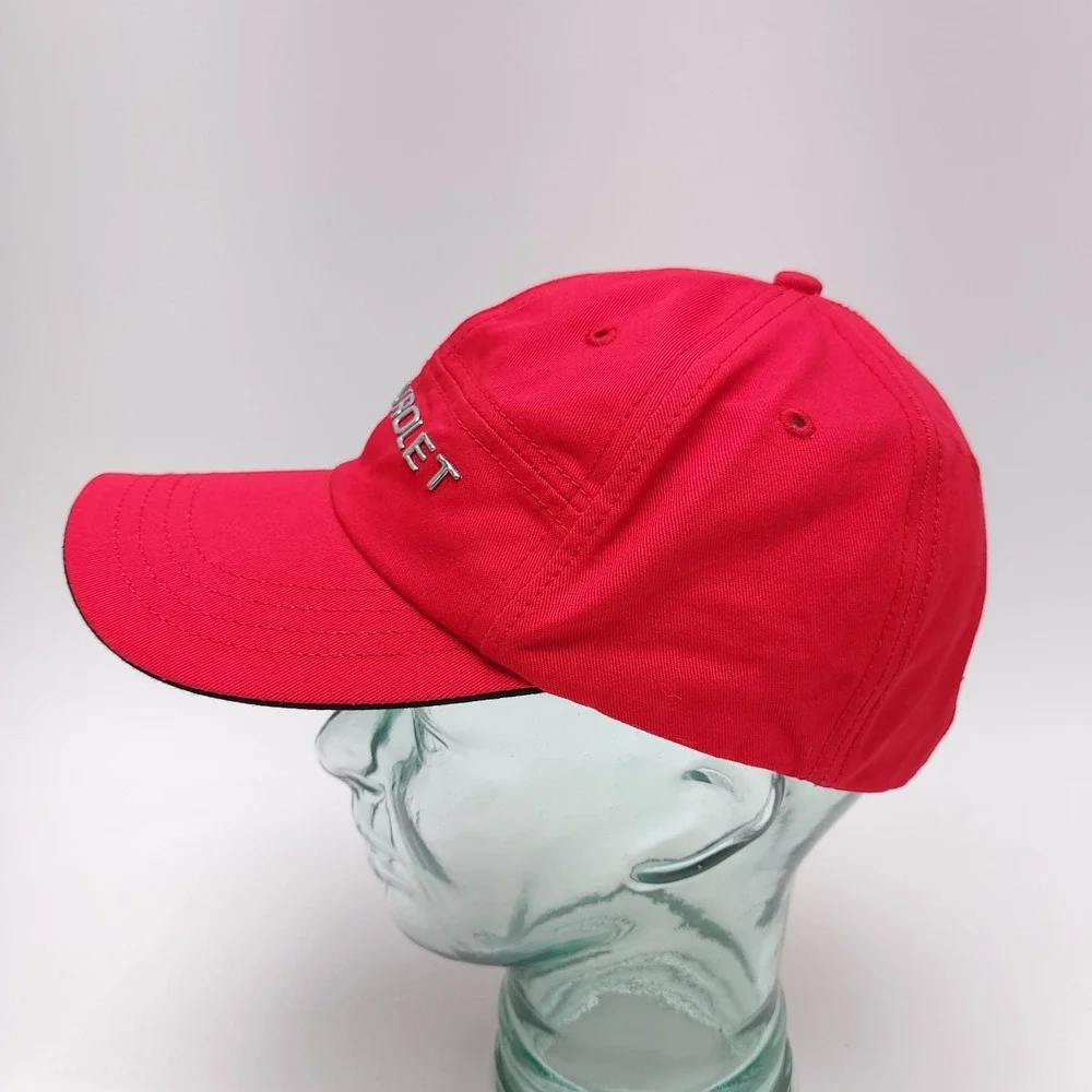 Chevrolet Hat Strapback Ralph White Baseball Cap Hot‎ Rod Muscle Car